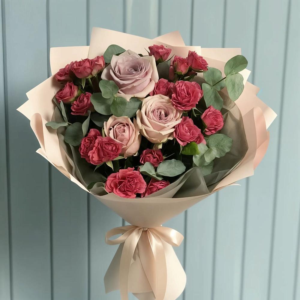 Букет цветов из: Гвоздики и Розы в Жирновске