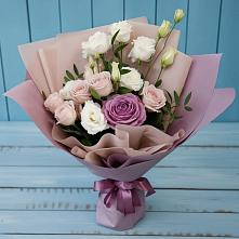 Букет цветов из:  Розы и Лизиантусы в Жирновске