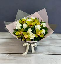 Букет цветов из:  Орхидеи и Розы в Жирновске