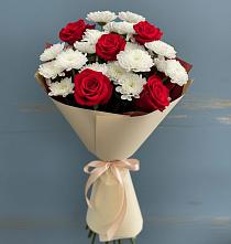 Букет цветов из:  Розы и Хризантемы в Жирновске