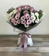 Букет цветов из:  Хризантемы и Розы в Жирновске