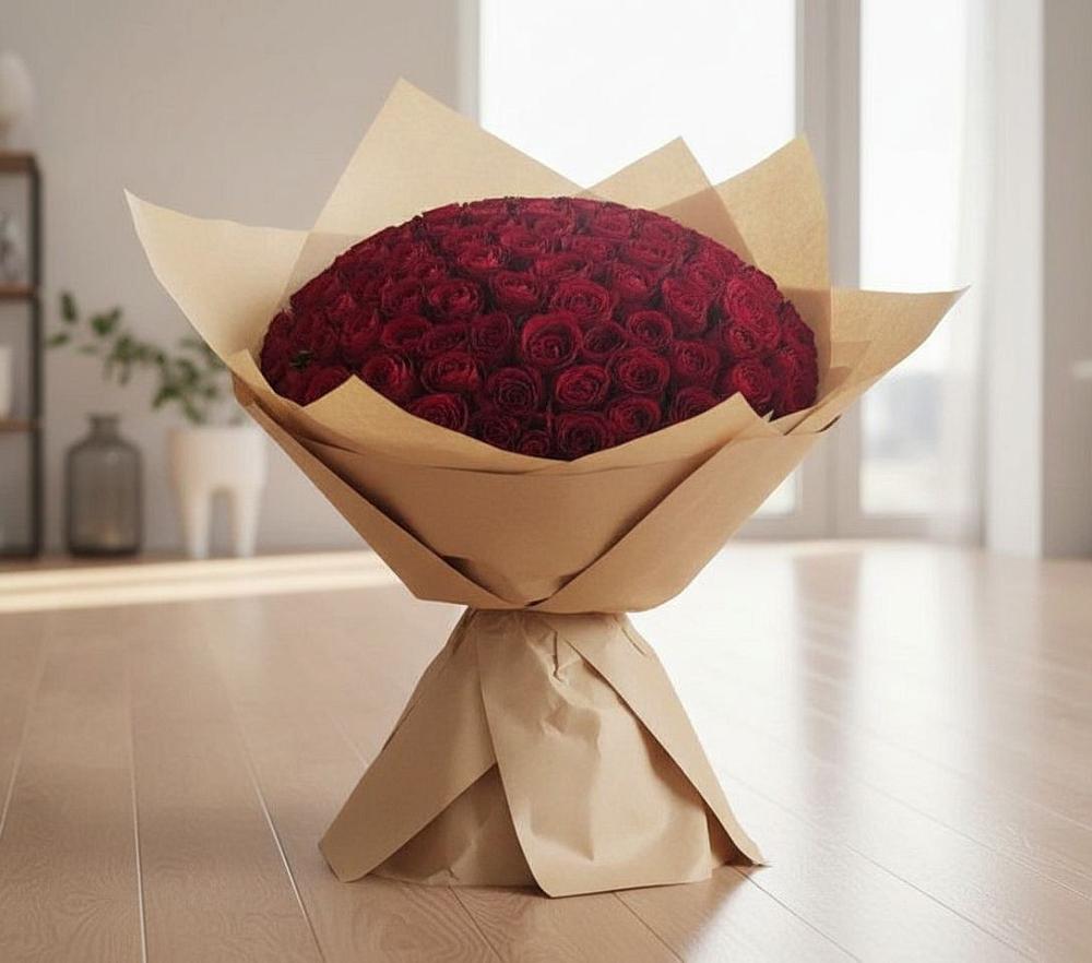 Букет 101 Красная роза в Жирновске