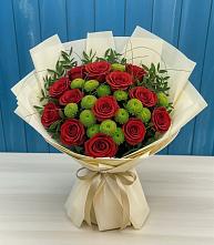 Букет цветов из:  Розы и Хризантемы в Жирновске