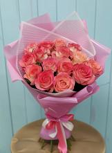 Букет 15 Розовых роз Равель в Жирновске