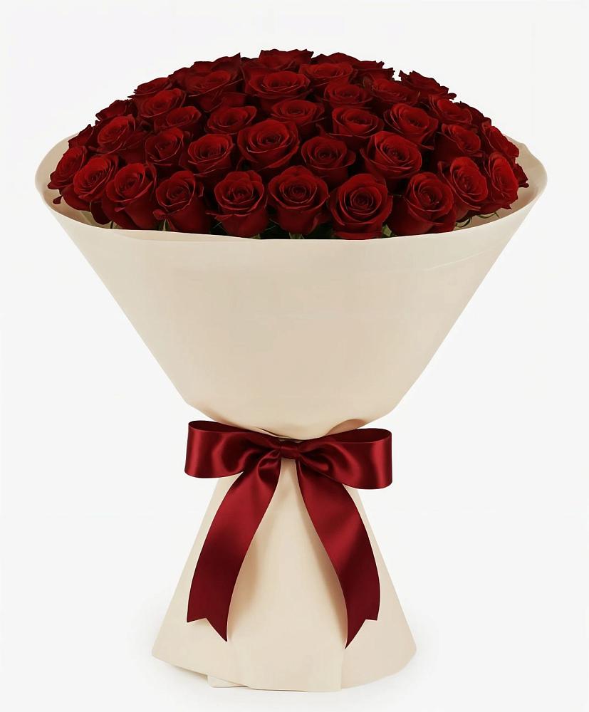 Букет 101 Бордовая роза Блэк Бакарра в Жирновске