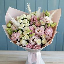 Букет цветов из:  Альстромерии и Розы в Жирновске